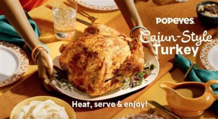 How much is popeyes cajun turkey?