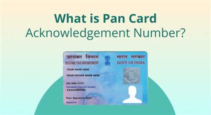 How to acknowledgement number of pan card?