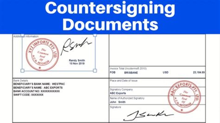 How to do countersign?