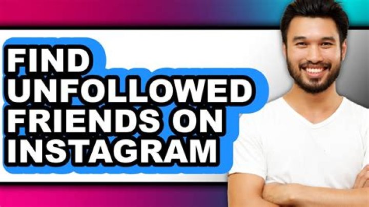How to find unfollowed friends on instagram?