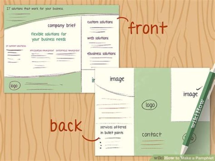 How to make a pamphlet?