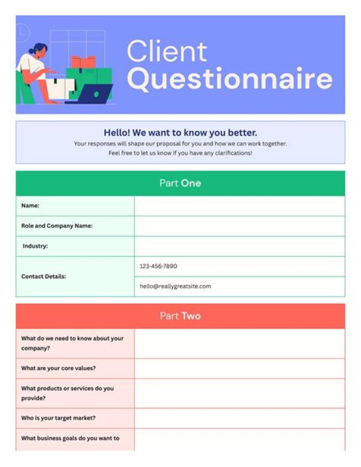 How to make questionnaire?
