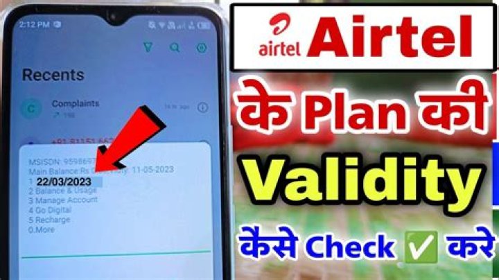 How to recharge validity in airtel?