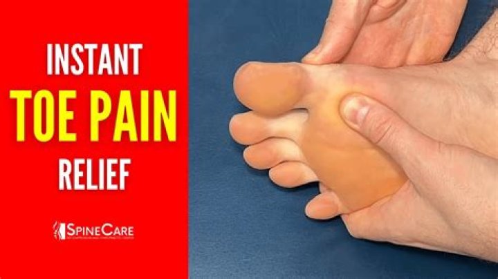 How to relief pain in toe?