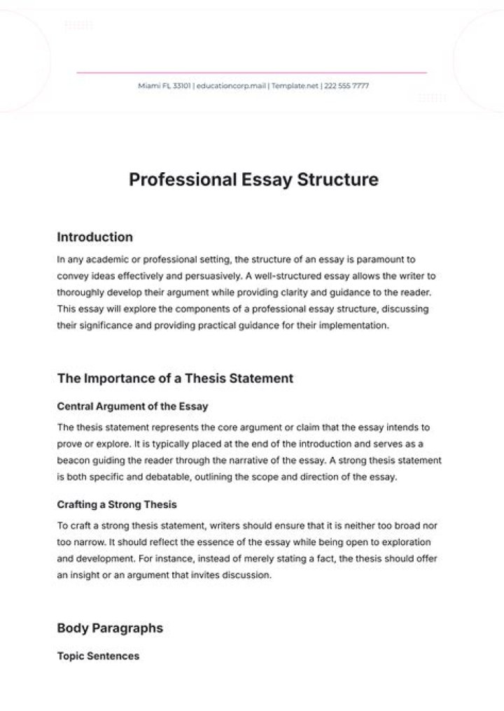 How to replace the word thing in an essay?
