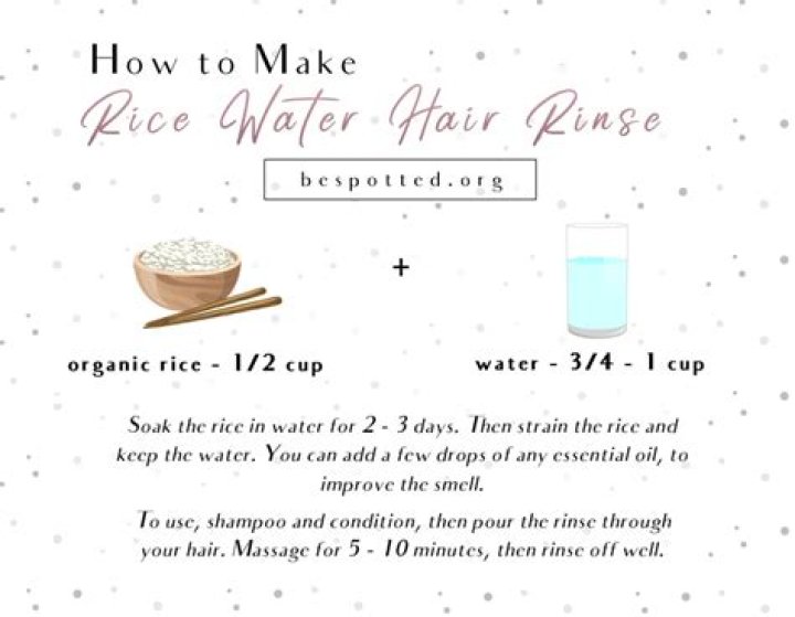 How to rinse hair with rice water?