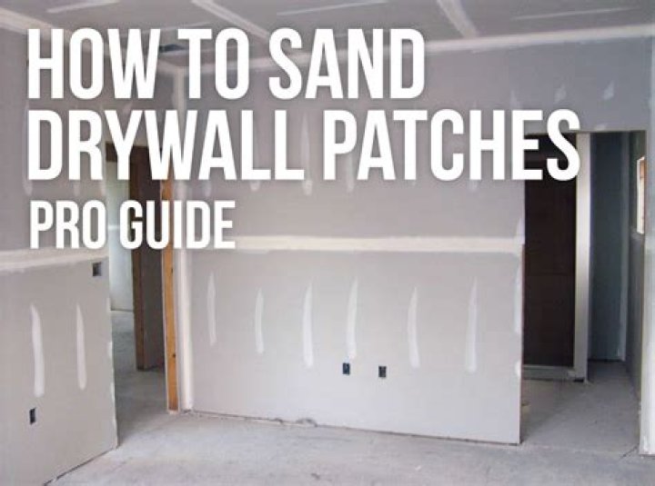 How to sand a drywall?
