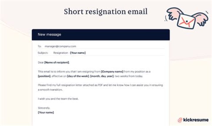 How to say im resigning?