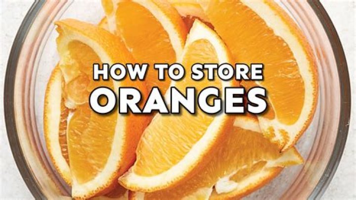 How to store oranges?