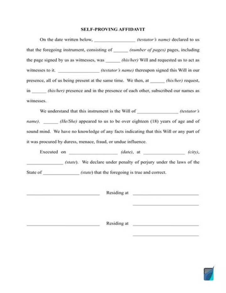 How to write a self proving will?