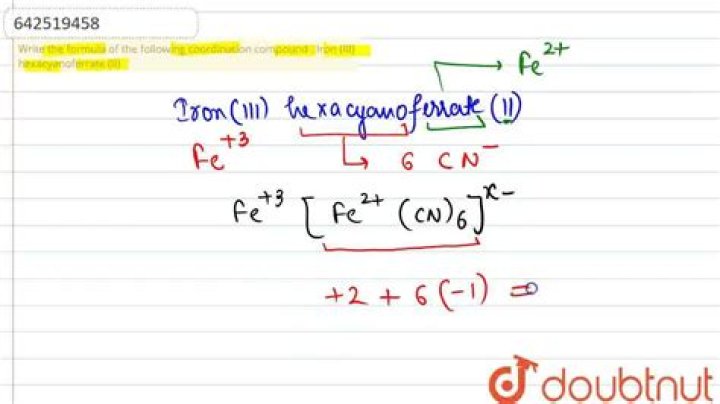 How to write ferrate?