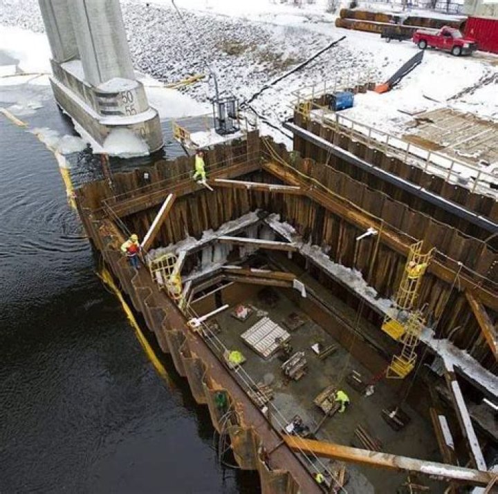 In construction what is a cofferdam?
