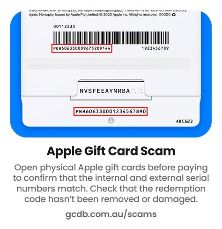 In gift card code?