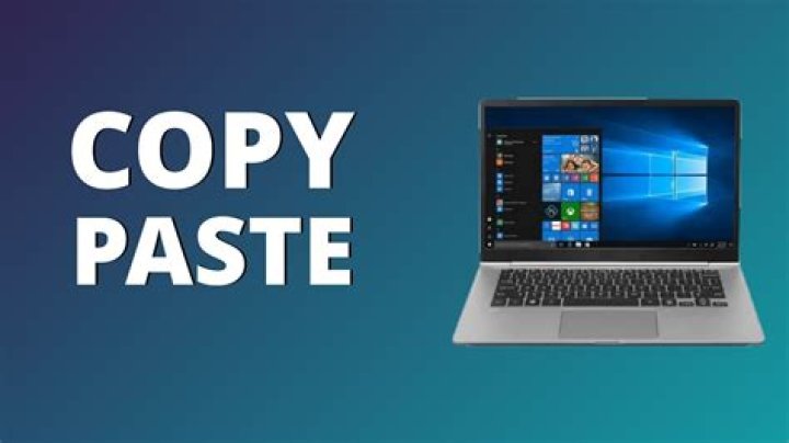 In laptop how to copy and paste?