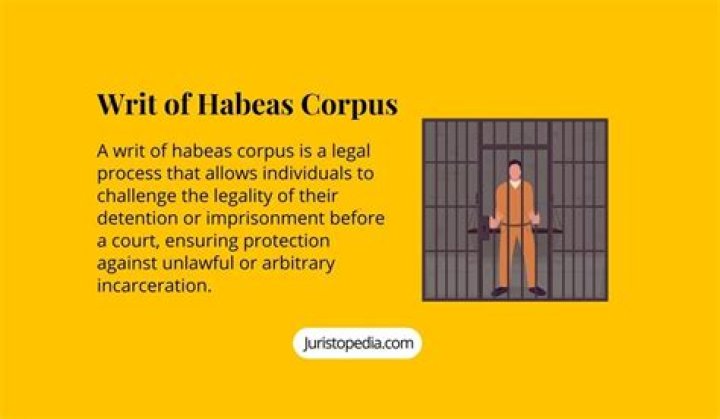 In law habeas corpus?