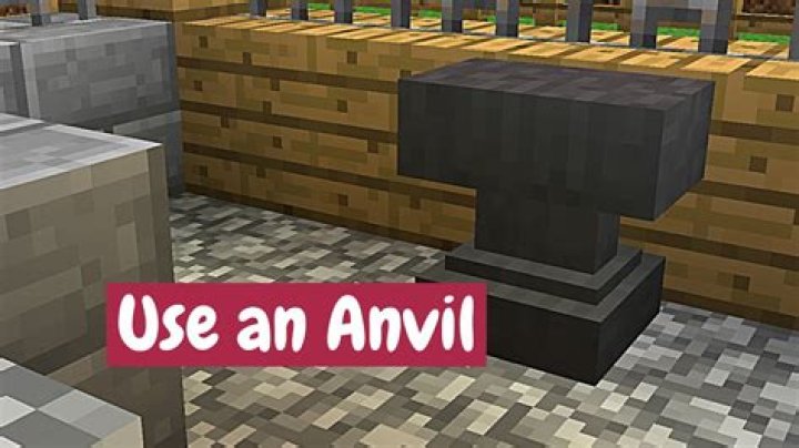 In minecraft how do you use an anvil?