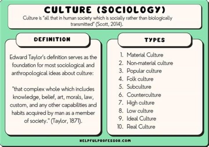 In sociology what is culture?