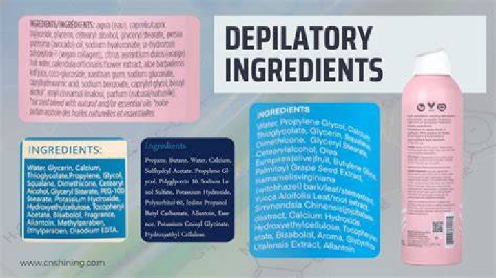 Ingredients in depilatory cream?