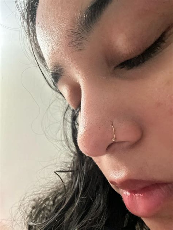 Inside nose piercing closed?