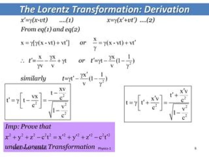 Invariant in lorentz transformation?
