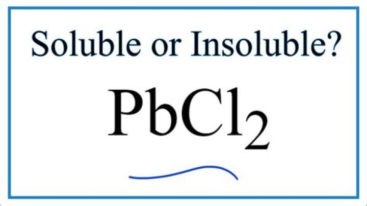 Is pbcl2 soluble or insoluble?