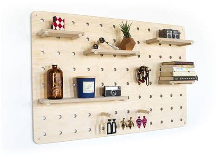 Is pegboard made of?