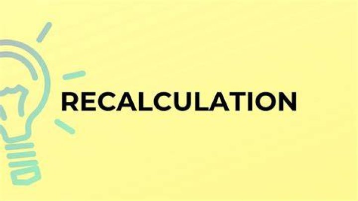 Is recalculation a word?