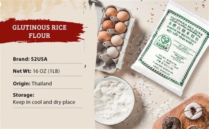 Is rice flour glutinous?
