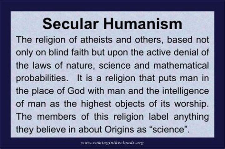 Is secular humanism a religion?
