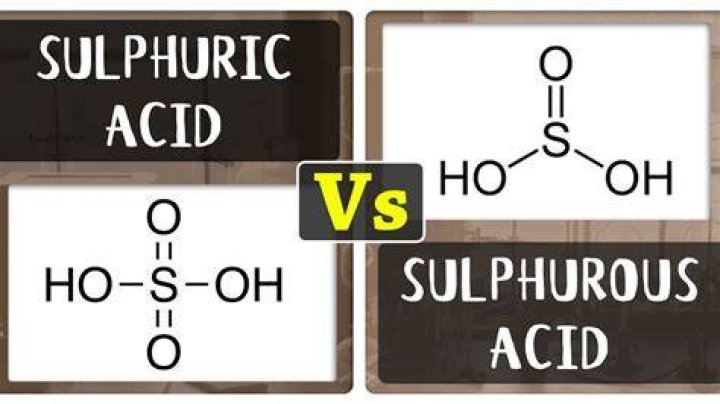 Is sulphuric and sulphurous acid the same?
