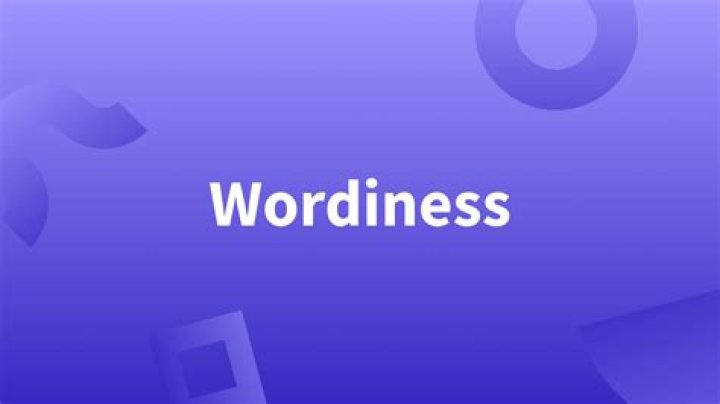 Is wordiness a word?