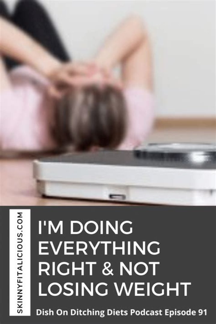 On slimming world and not losing weight?