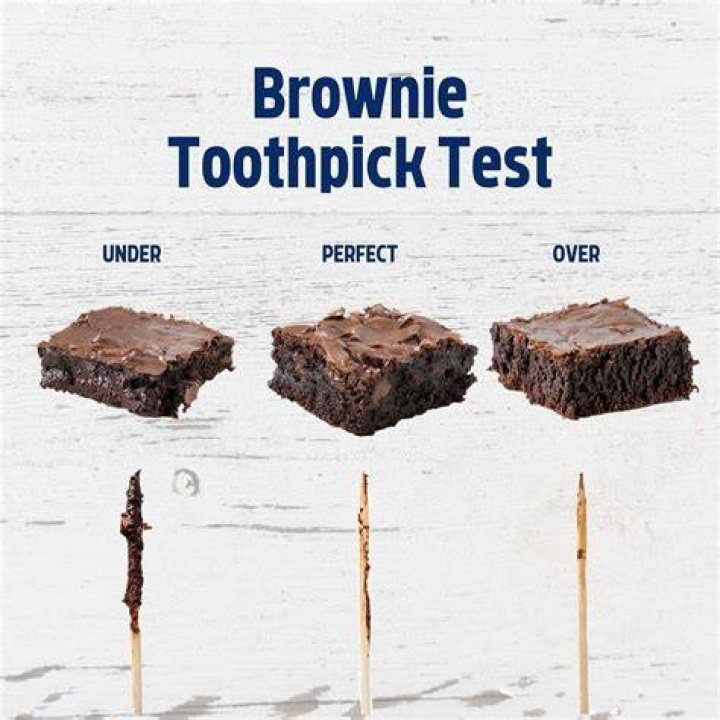 Should brownie toothpick come out clean?