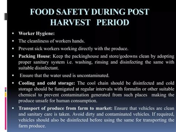 Should food be disinfected?