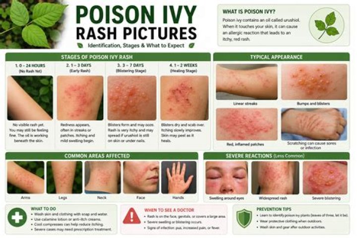 Should poison ivy rash feel hot?