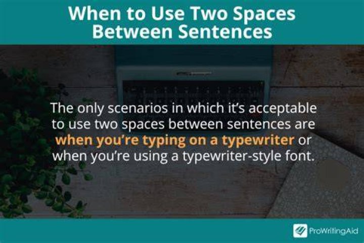 Should there be two spaces between sentences?