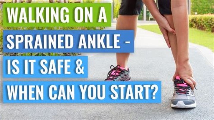 Should you walk on a sprained ankle?