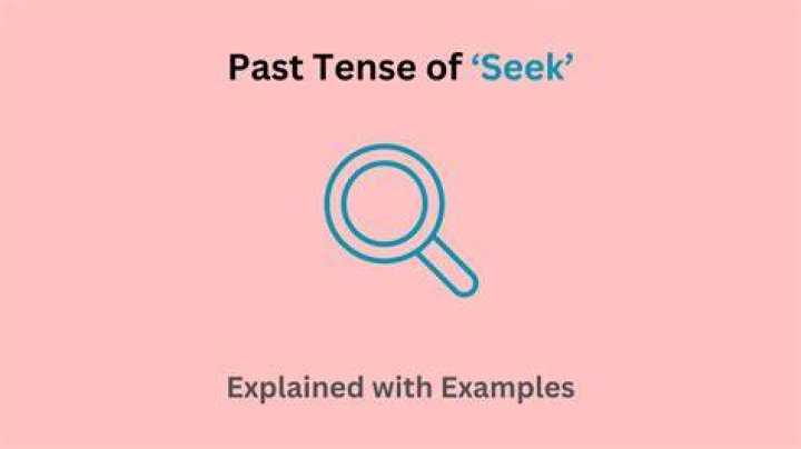 Was seek or sought?