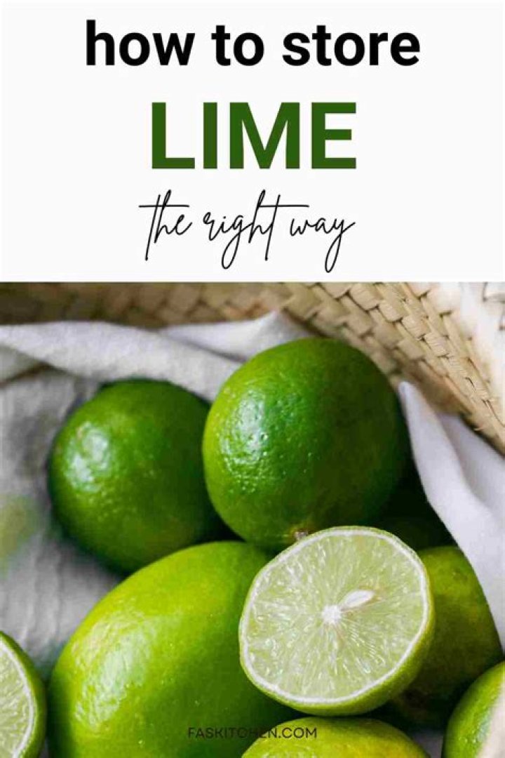 Were to store limes?
