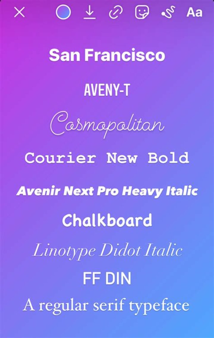 What are the instagram fonts?