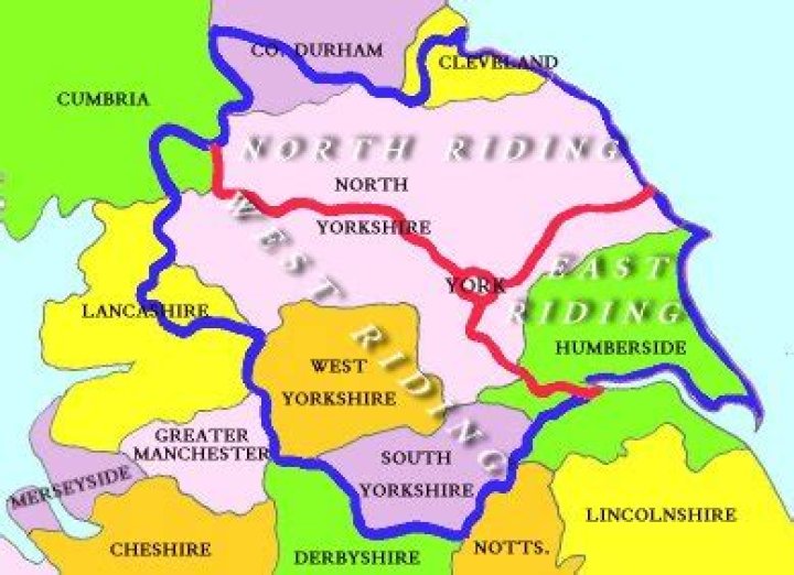 What are the ridings of yorkshire?