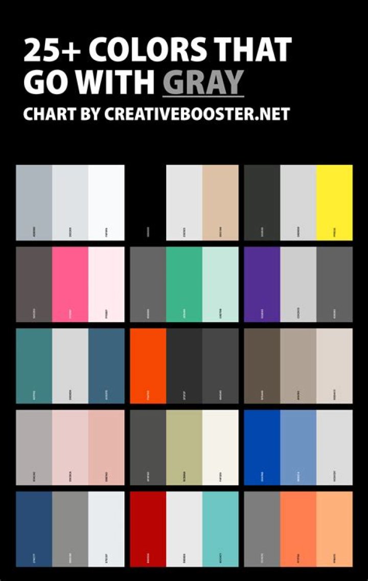 What colours go with grey?