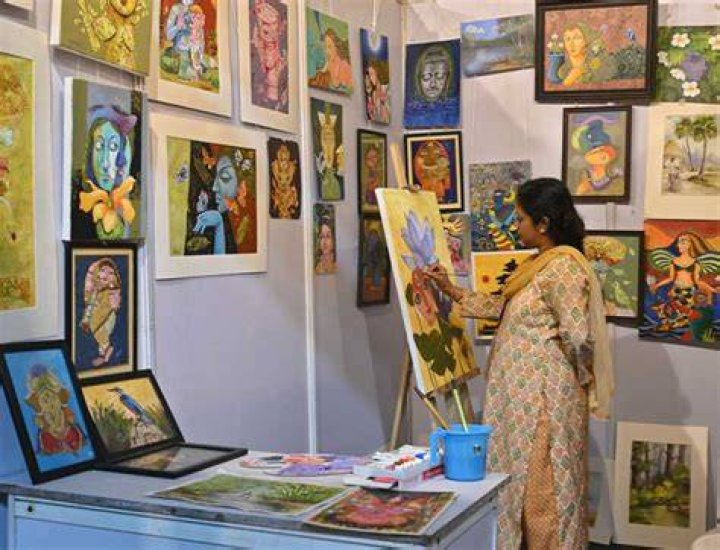 What does charukala mean in fine arts?