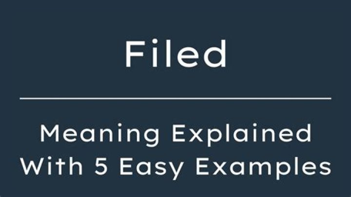 What does cross filed mean?