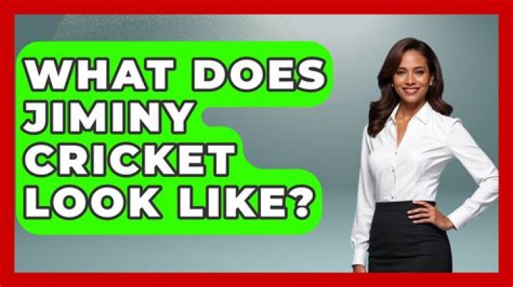 What does jiminy cricket say?