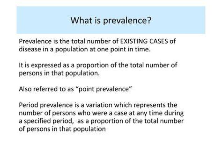 What does prevalence mean?