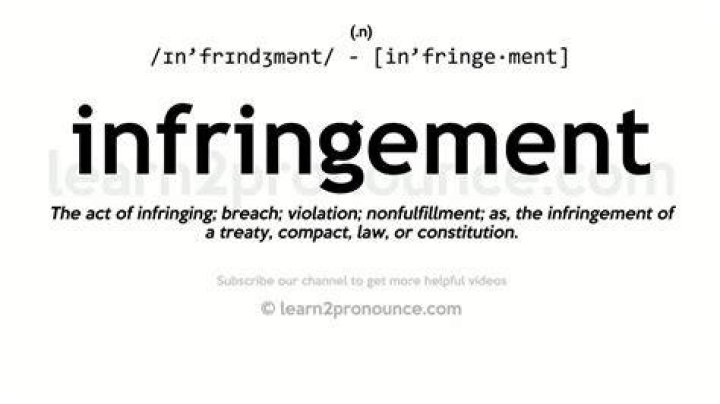 What does rights infringed mean?