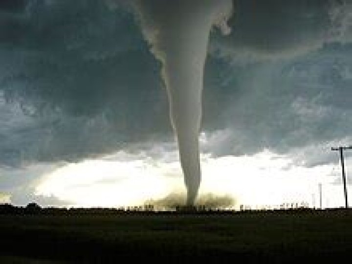 What does tornadic mean?