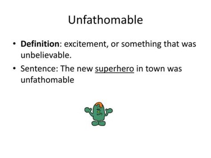 What does unfathomable mean in the outsiders?