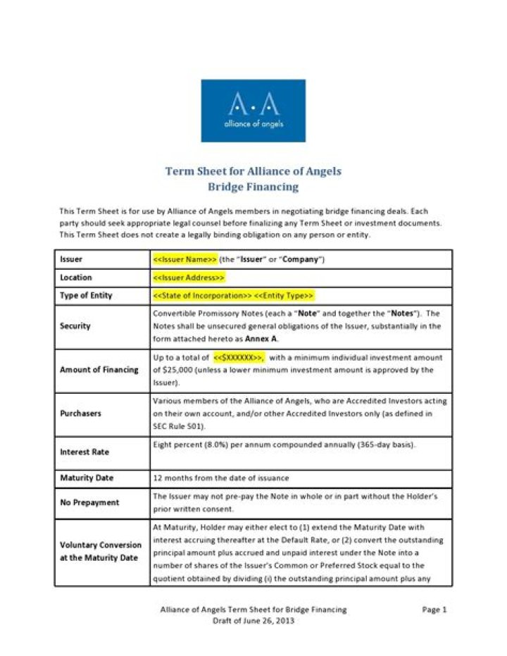 What is a binding offtake term sheet?